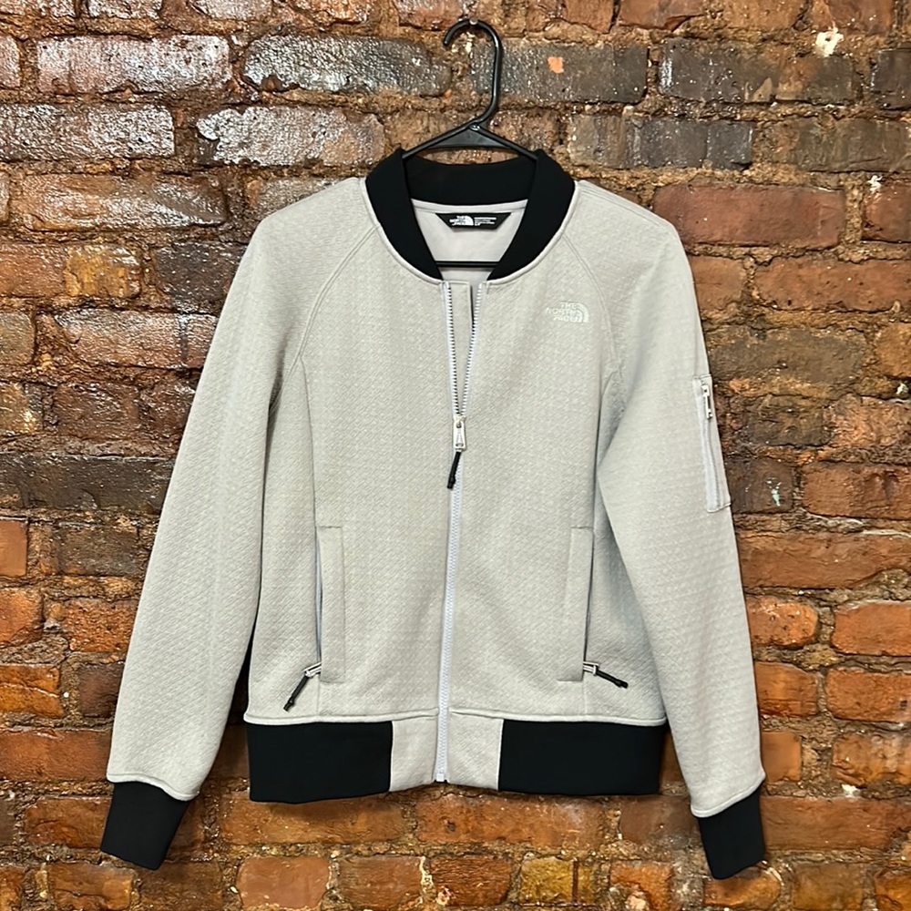 The north face bomber jacket in grey